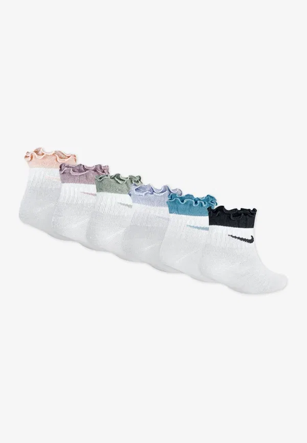 Носки с рюшами 6 пар, полиэстер, Ruffle ankle Nike Sportswear multi-coloured, мультиколор — фото 2