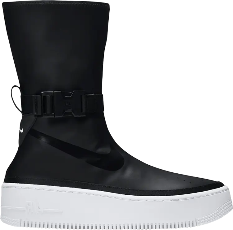 Кроссовки Nike Wmns Air Force 1 Sage High 'Black', черный