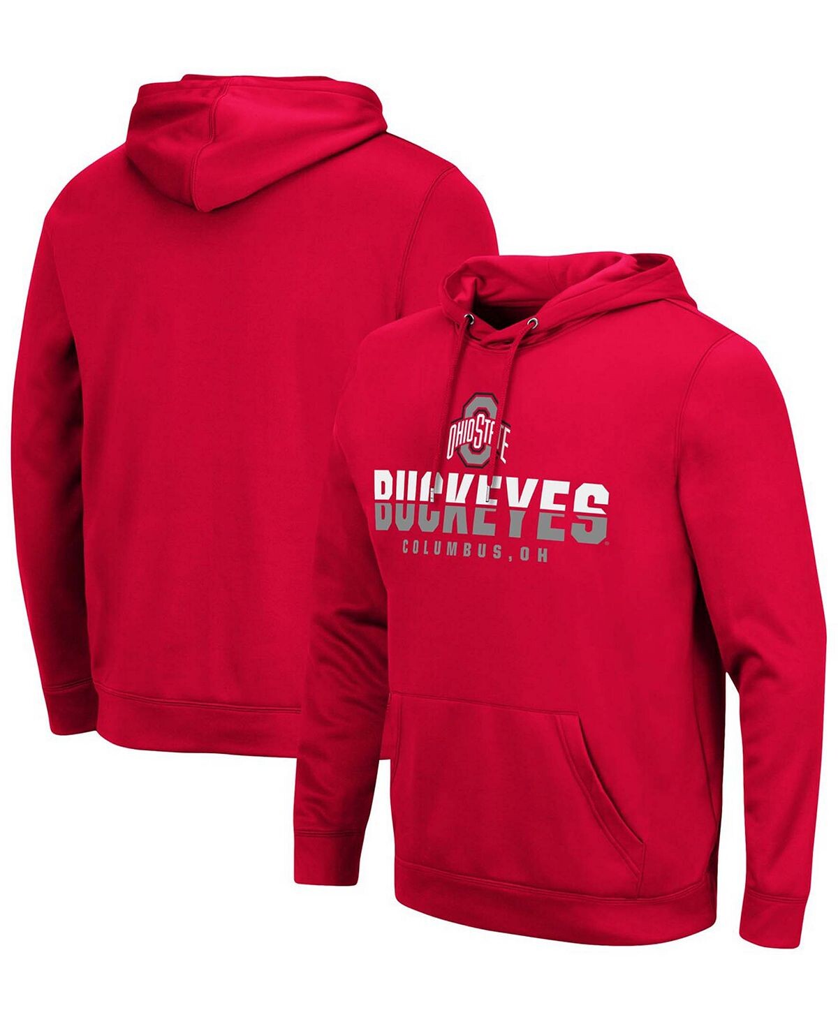 

Мужская толстовка с капюшоном scarlet ohio state buckeyes lantern Colosseum