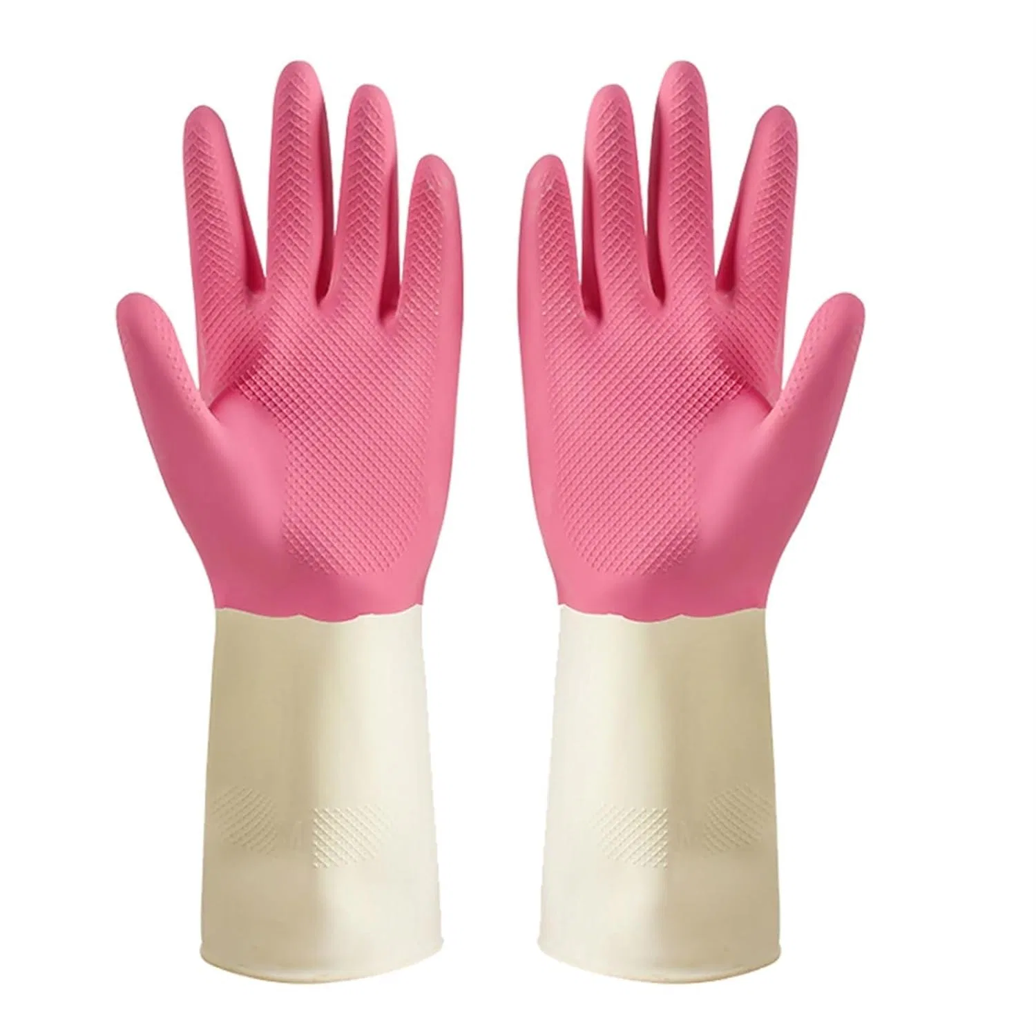 Перчатки хозяйственные, ERVDKXCOI, 1 пара, 32 см, Roze