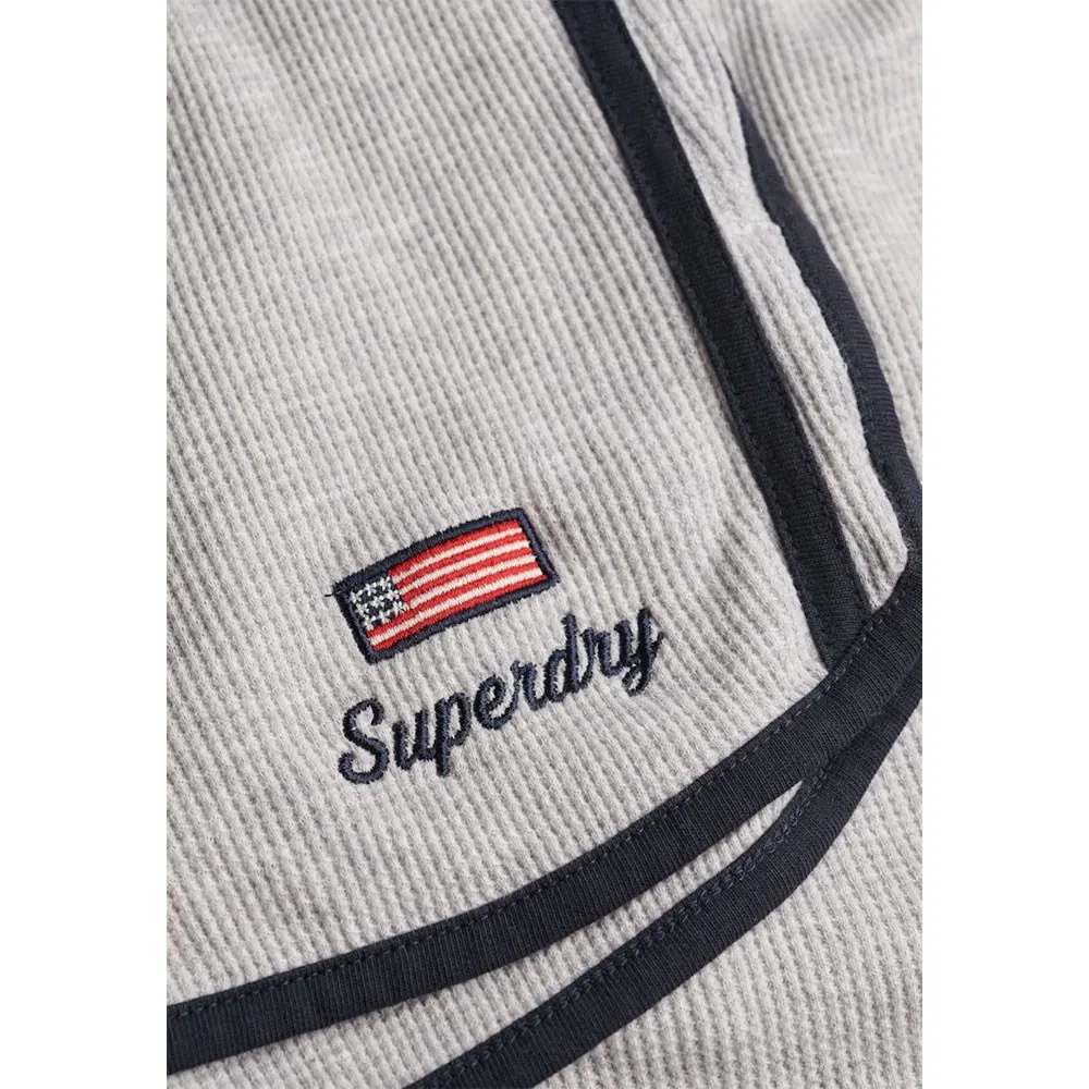 Шорты Athletic Essential Waffle Retro Superdry, серый — фото 2