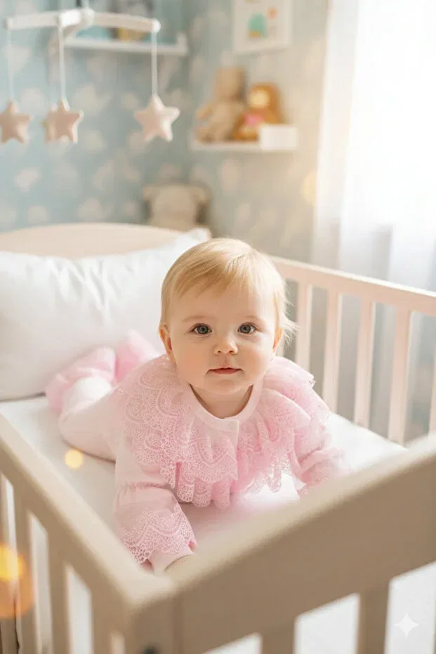 Детский комбинезон для новорожденных с длинным рукавом Basics Miniday Baby, Pink — фото 2