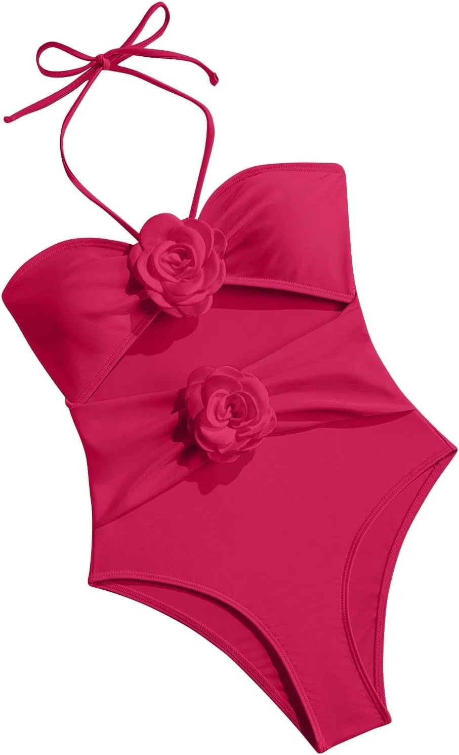 Женский цельный купальник с утяжкой живота Demi, Hot Pink