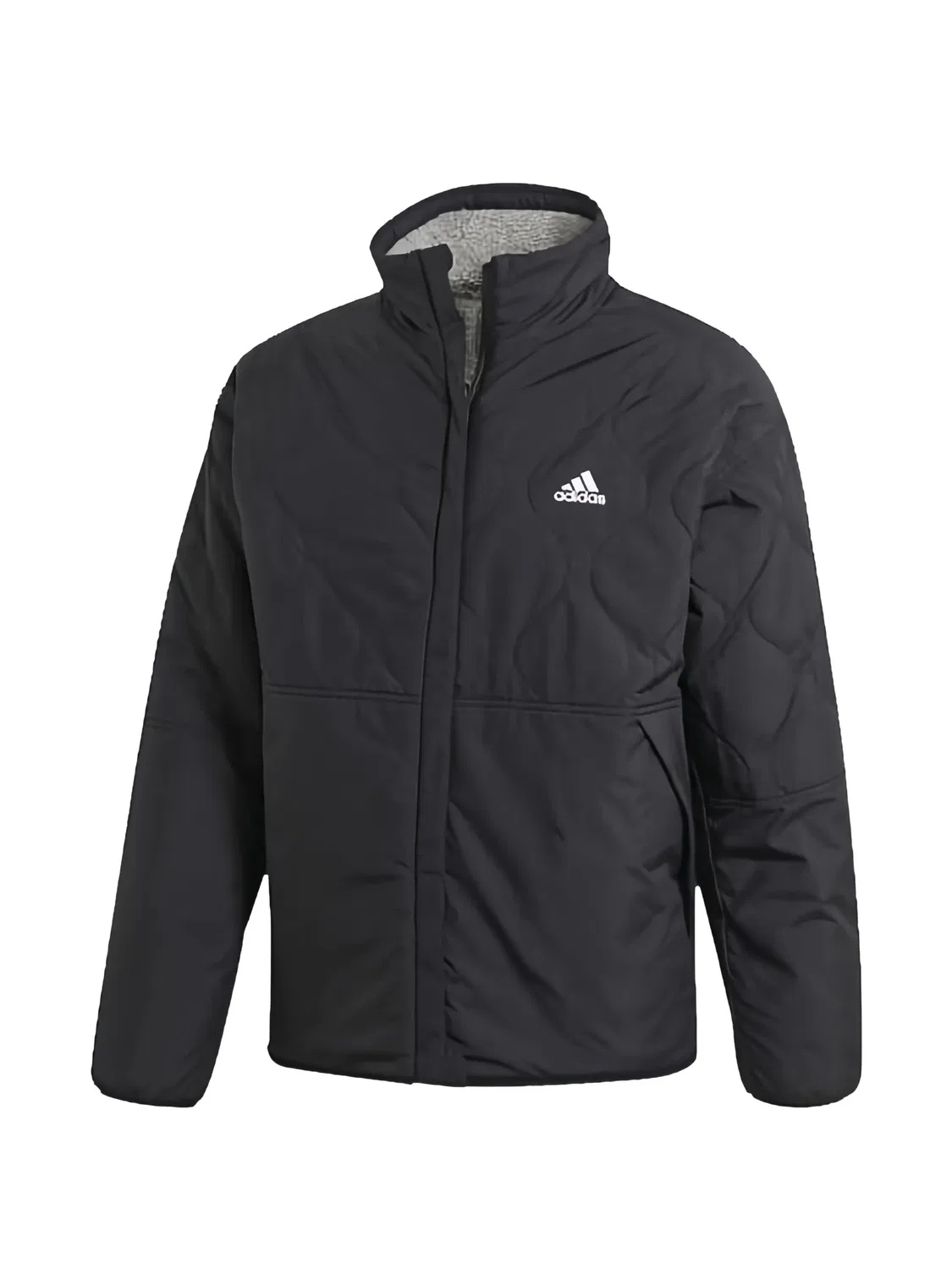 Куртка двусторонняя черная Adidas, черный