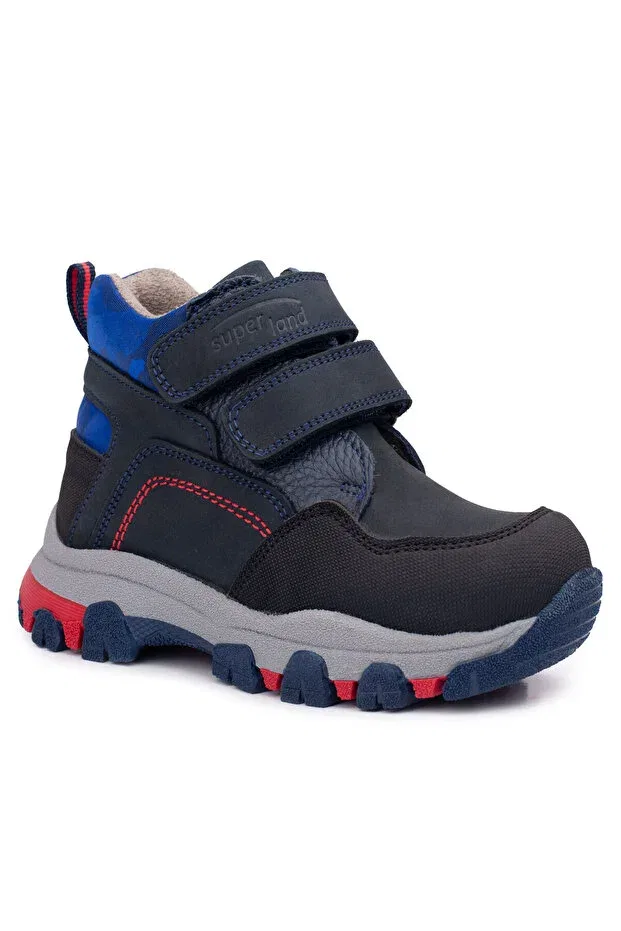 Детские ботинки для девочек с принтом Trekking Süperland, Navy Blue — фото 2