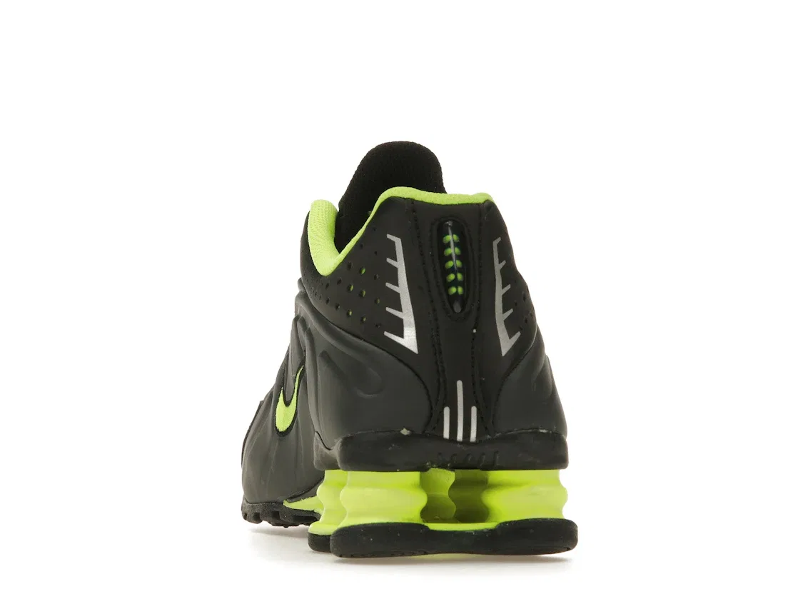 Детские кроссовки Lifestyle Nike Shox R4, Black/Anthracite/Metallic Silver/Volt — фото 4