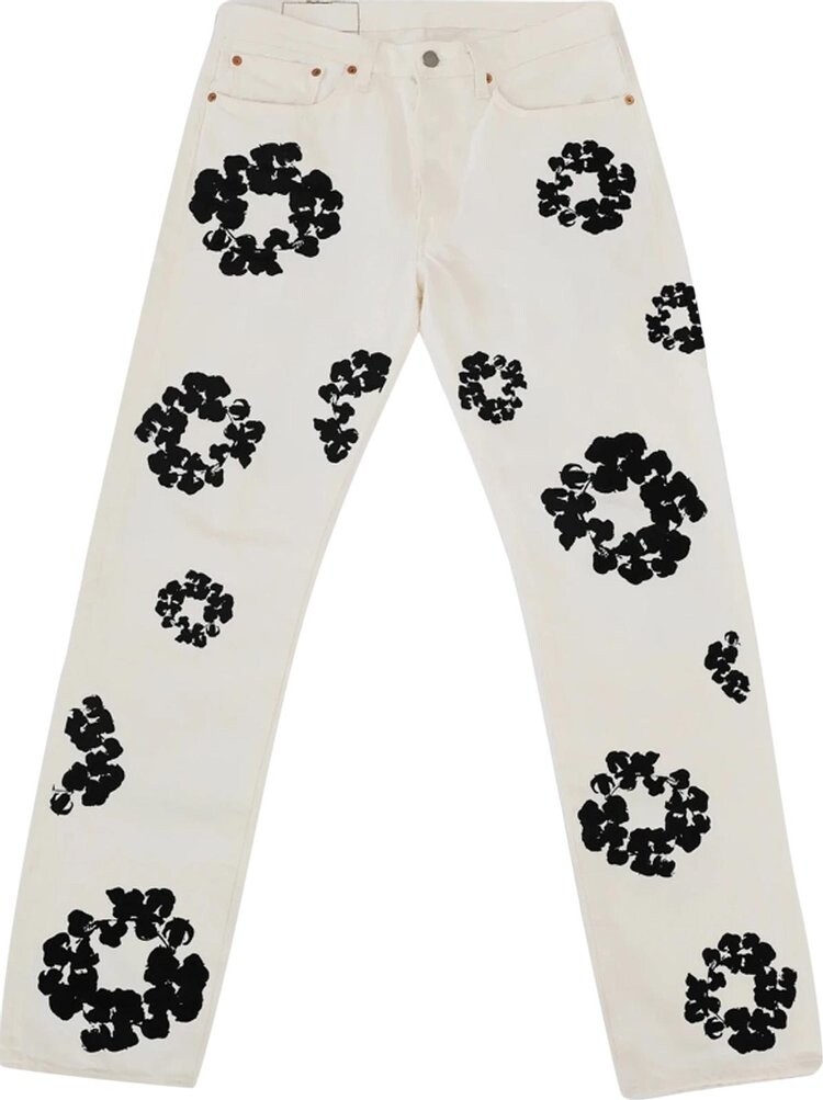 

Джинсы Levi's x Denim Tears The Cotton Wreath Inverted Jean 'White', белый