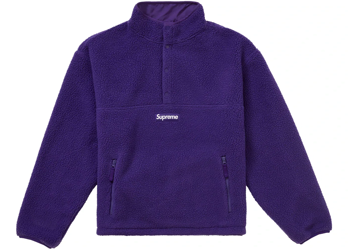 Мужской пуловер на молнии с воротником-стойкой Polartec Shearling Reversible Supreme, Purple