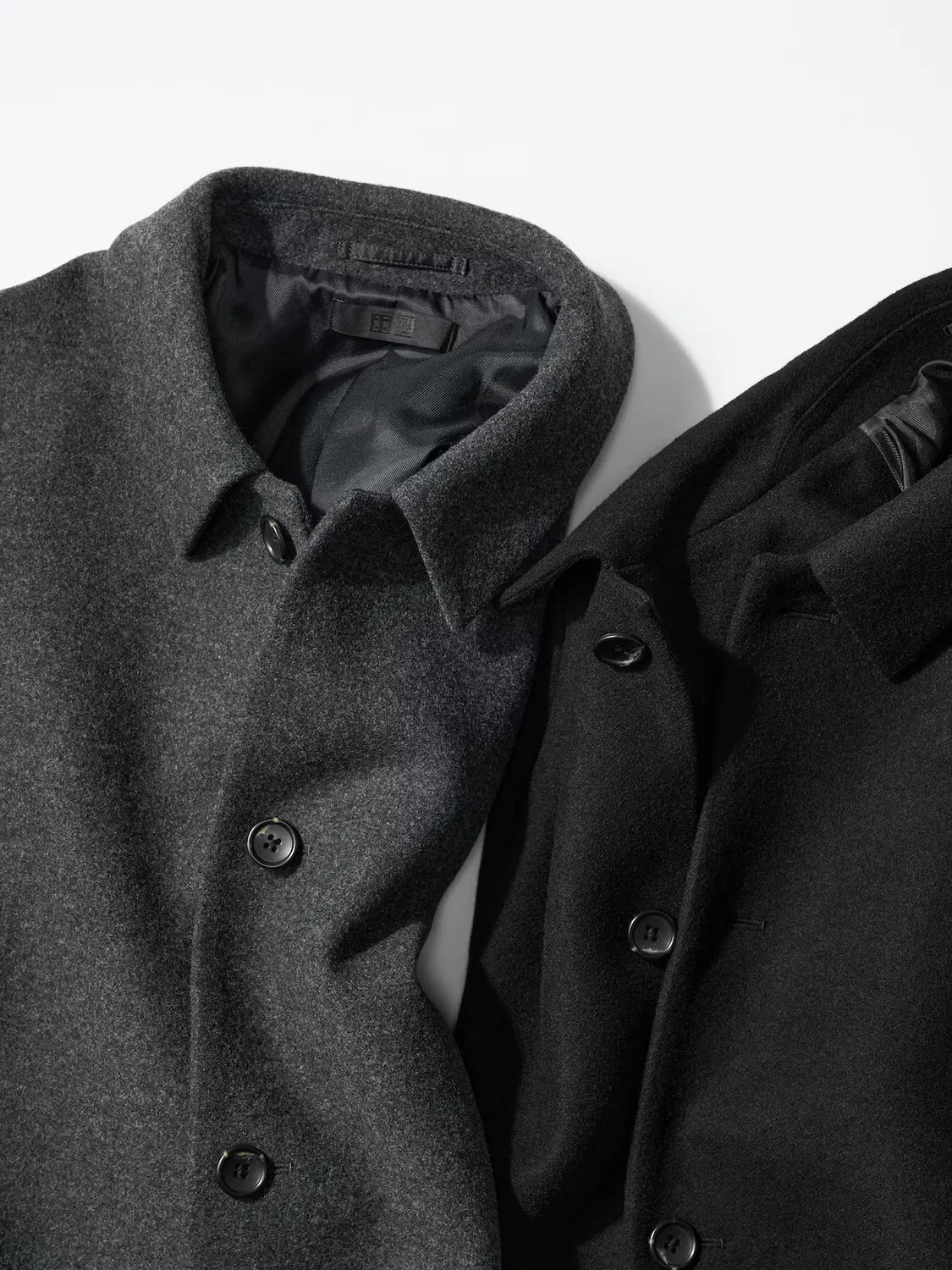 Пальто Uniqlo, однобортное, черное — фото 4
