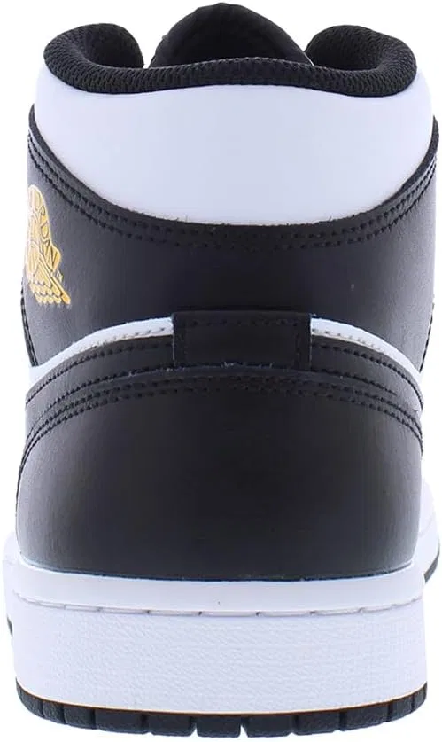 Мужские кроссовки Nike Air Jordan 1 Mid, Yellow Ochre/White/Yellow — фото 4