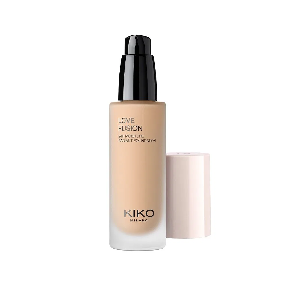 Тональный крем 30 мл с увлажняющим эффектом Love Fusion 4WO Warm Olive KIKO Milano