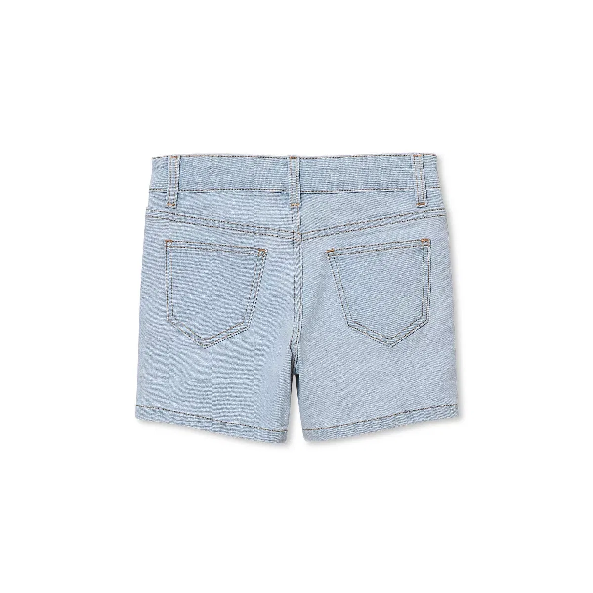Детские джинсовые шорты для девочек из переработанного денима Lands' End Coastal Blue — фото 2