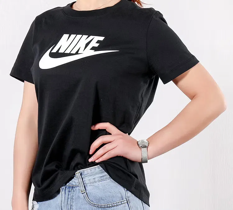 Футболка с принтом Nike Sportswear Tee Essntl Icon Futur, черный — фото 4