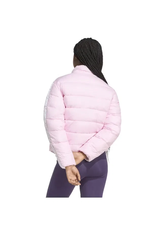 Куртка утепленная с синтетическим наполнителем Essentials climawarm 3 stripes Adidas, розовый — фото 3