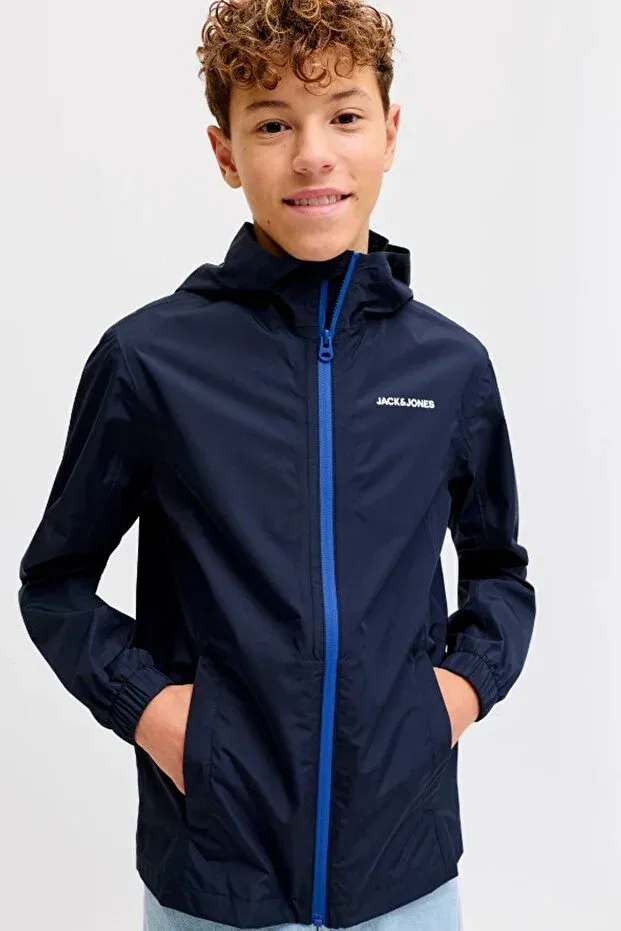 Детское для девочек свитшот с принтом Sportswear Jack & Jones, Navy Blue — фото 3