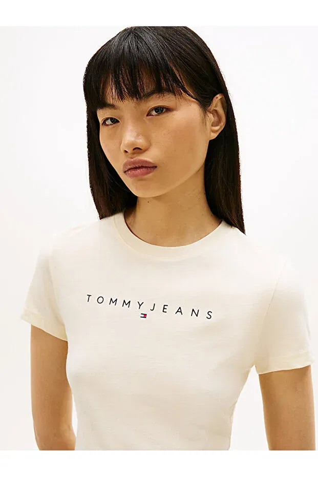 Женская футболка с принтом Tommy Hilfiger, Butter Yolk — фото 2