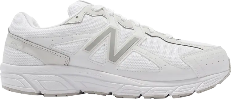 

Кроссовки New Balance Wmns 480v5 4E Wide 'White Silver', белый