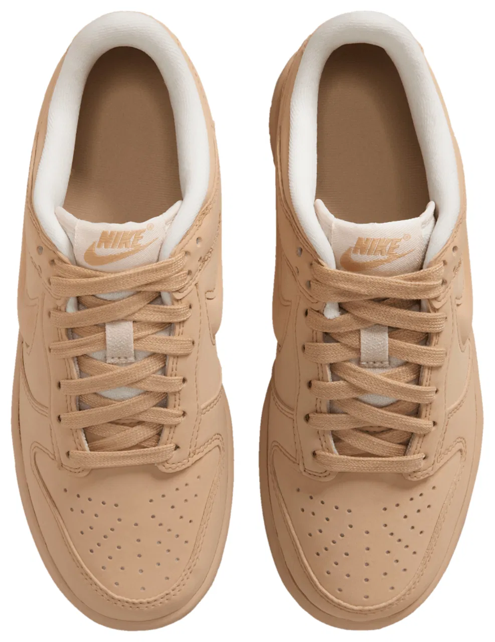 Детские кроссовки для мальчиков с низким силуэтом Nike Dunk Low Lv8 1, Sesame Sesame Pale Ivory — фото 4