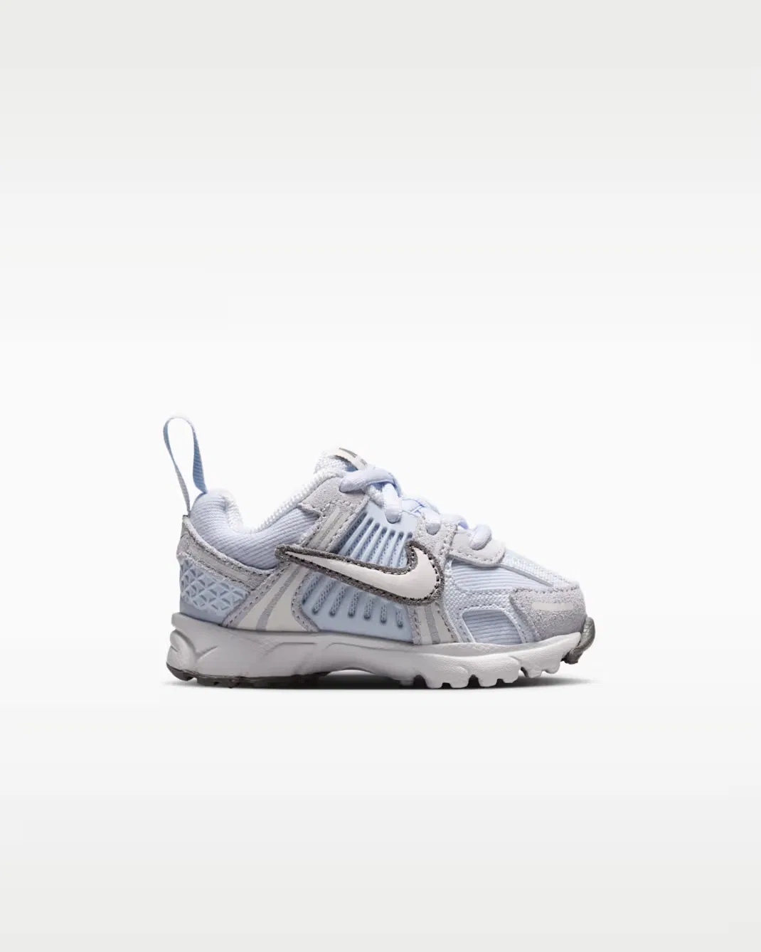 Детская обувь (классические шнурки) Nike Vomero 5, Football Grey/Pencil Point/Summit White — фото 3