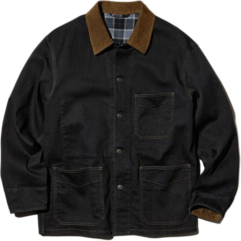Куртка, двубортная, модель SS26, UNIQLO, Black