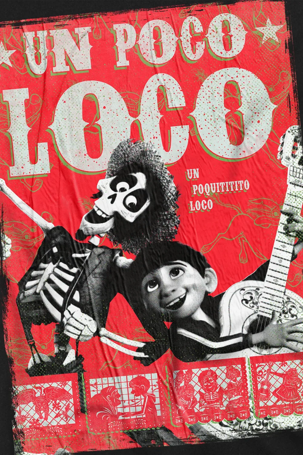 Детский свитшот с принтом Coco Hector and Miguel Un poco loco Disney, Black — фото 2