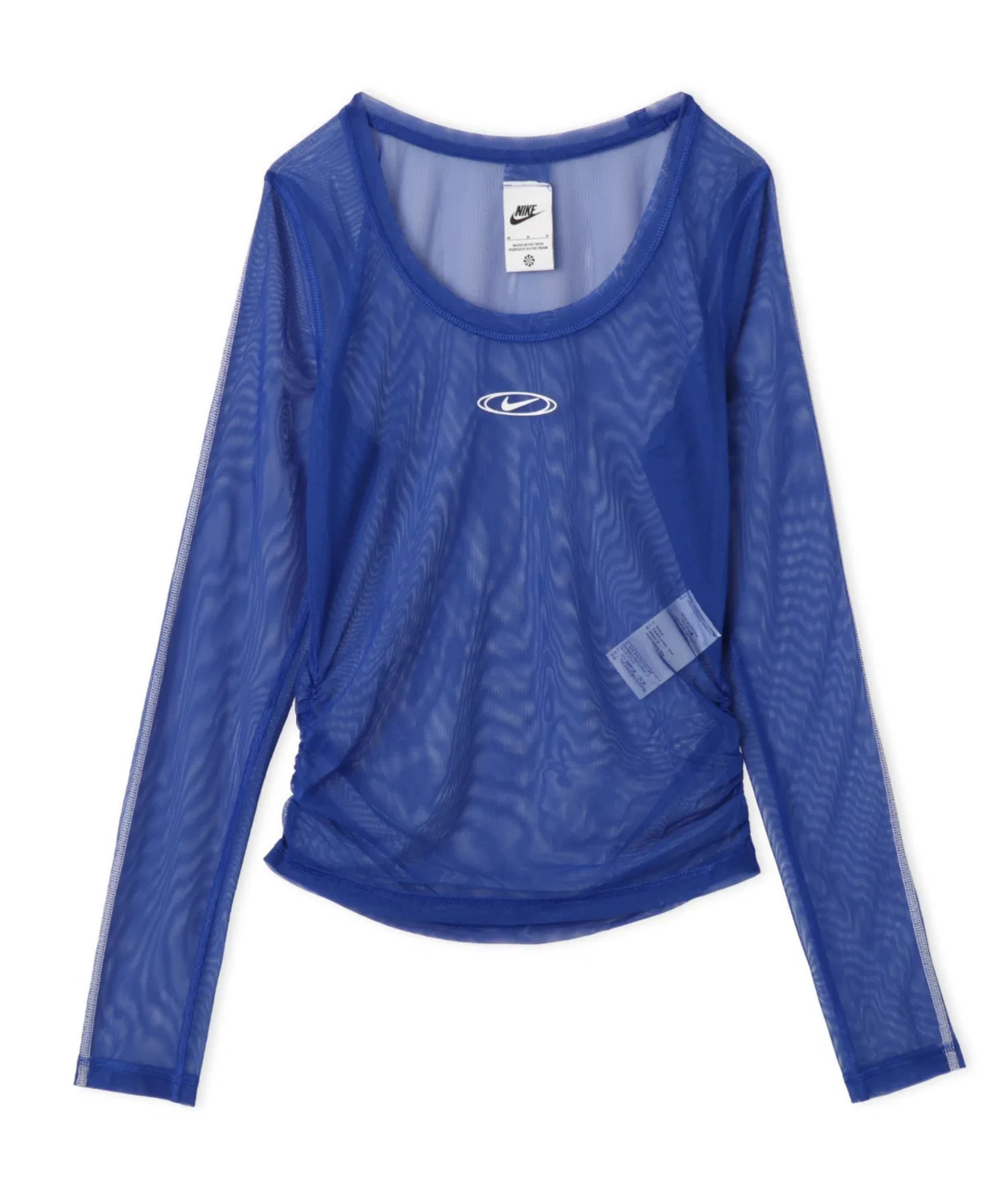 Женская футболка с длинным рукавомNIKE AS W NK STREET SHEER LS, Blue