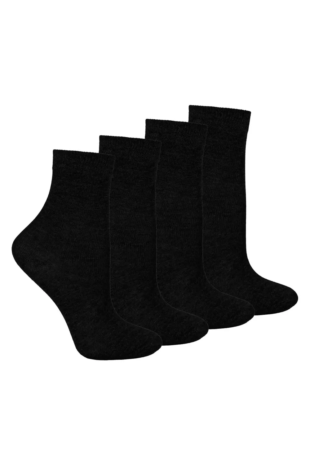 Детские хлопковые носки сенсорные 4 пары Steven, Black