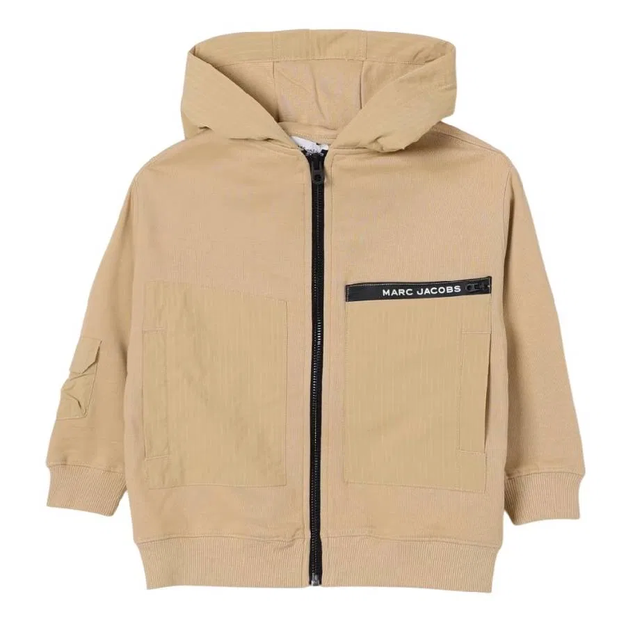 Худи на молнии Sand Little Marc Jacobs
