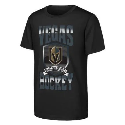 Детская футболка с принтом Big Shield Outerstuff, Gold Schwarz