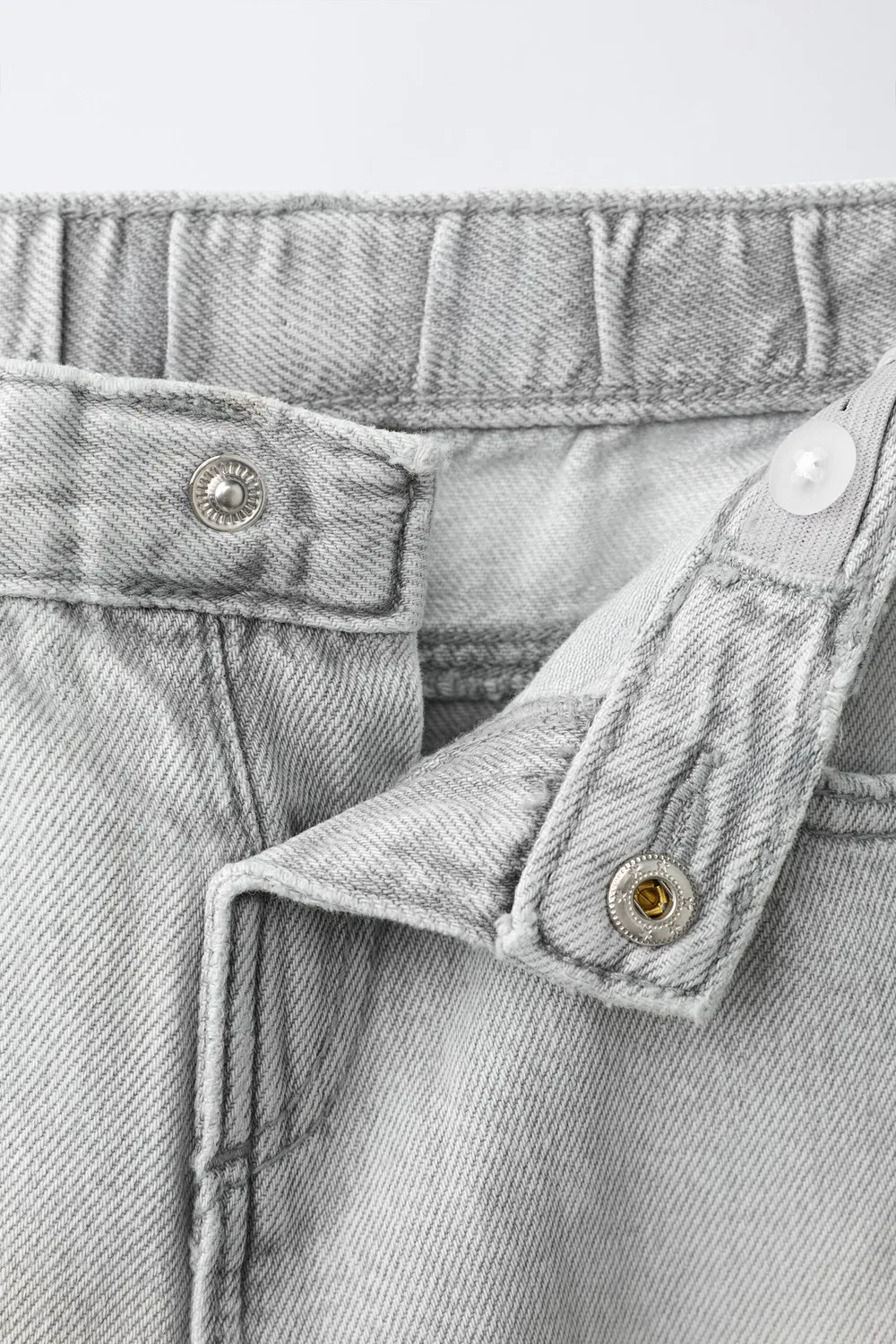 Прямые джинсы ZARA, Pearl grey — фото 3