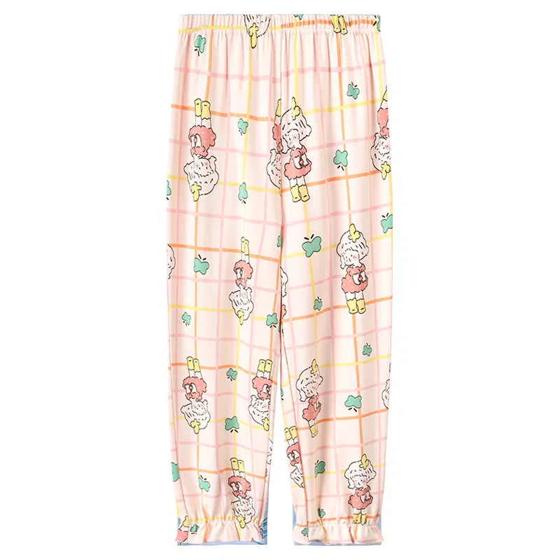 Детские пижамные штаны для девочек с влагоотводящим свойством Red Bean, Cherry Blossom Pink