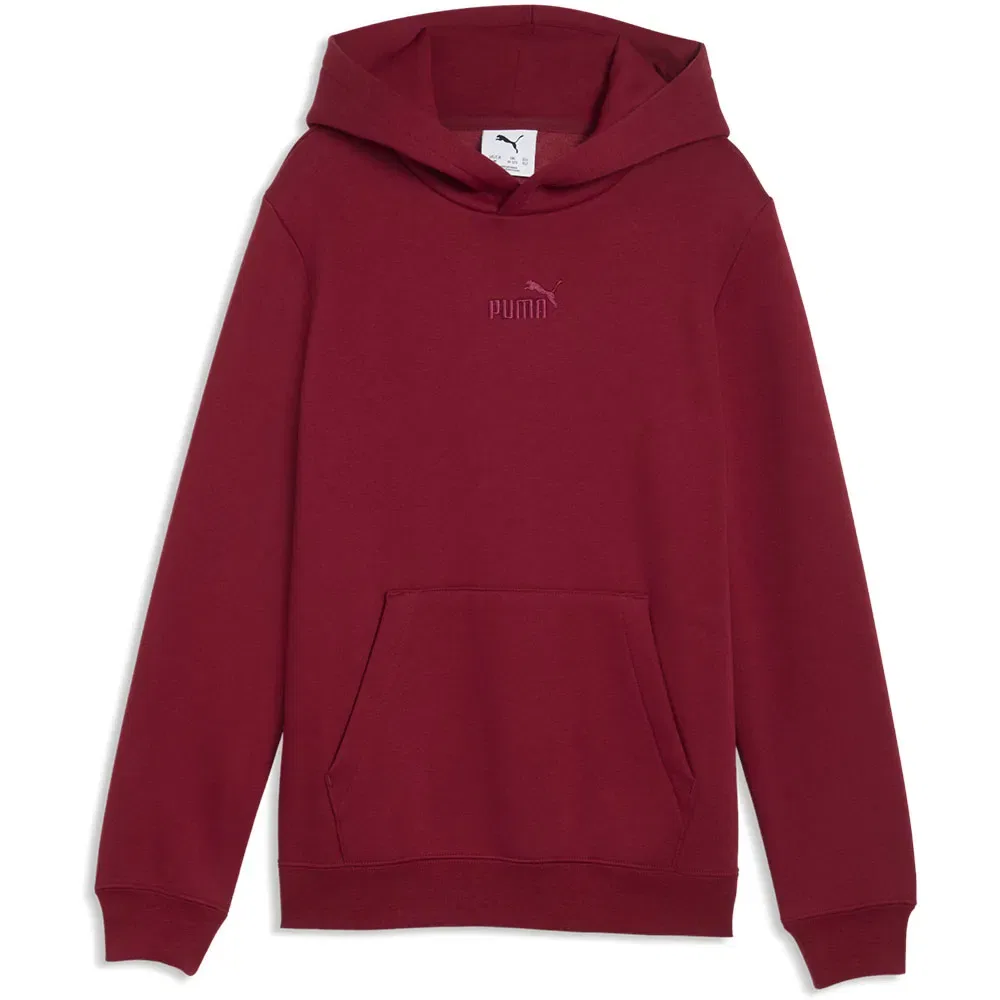 Детское худи для мальчиков с принтом Essential Small No.1 Logo Centered Puma, Red