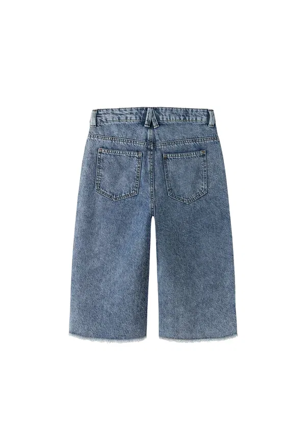 Шорты джинсовые Shorts baggy fit Name It, medium blue denim, синий — фото 4