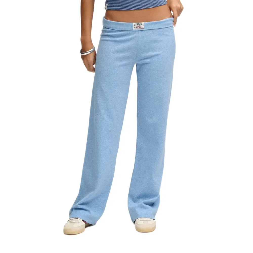 Женские спортивные брюки с отворотом Athletics Essentials Fold Over Superdry, Blue