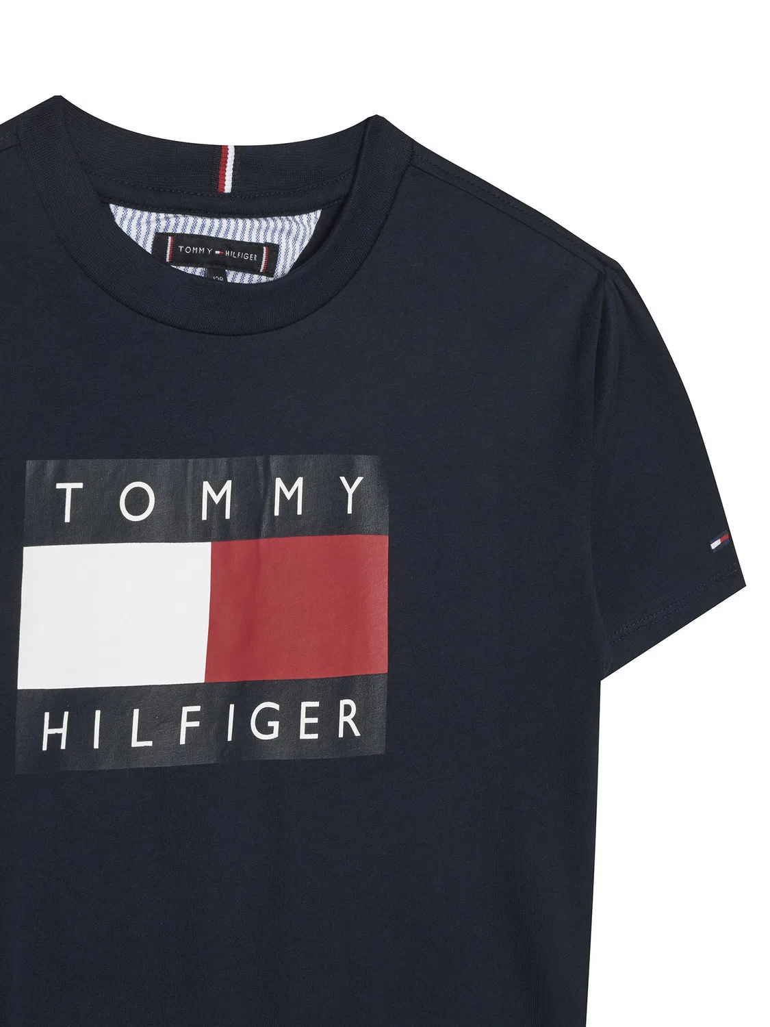 Футболка стандартного кроя для мальчика Tommy Hilfiger, темно-синий — фото 3