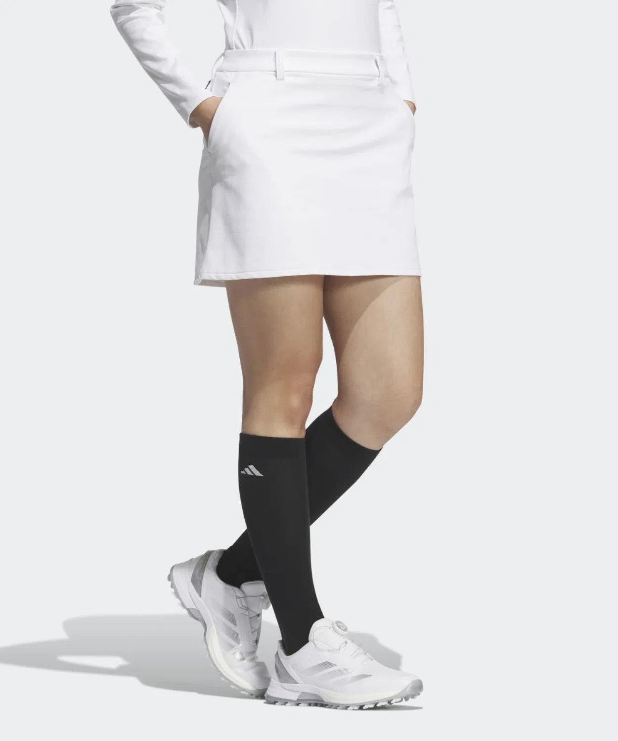 Женская юбка для гольфа с водоотталкивающей пропиткой, модель EX STRETCH ACTIVE Adidas, Белый — фото 3