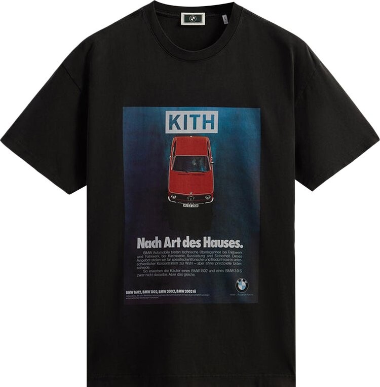 

Футболка Kith For BMW 1602 Vintage Tee 'Black', черный