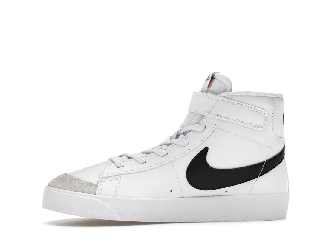 Детские кроссовки с замшевыми вставками Nike Blazer Mid 77, Черный/Белый/Team Orange/Белый — фото 3