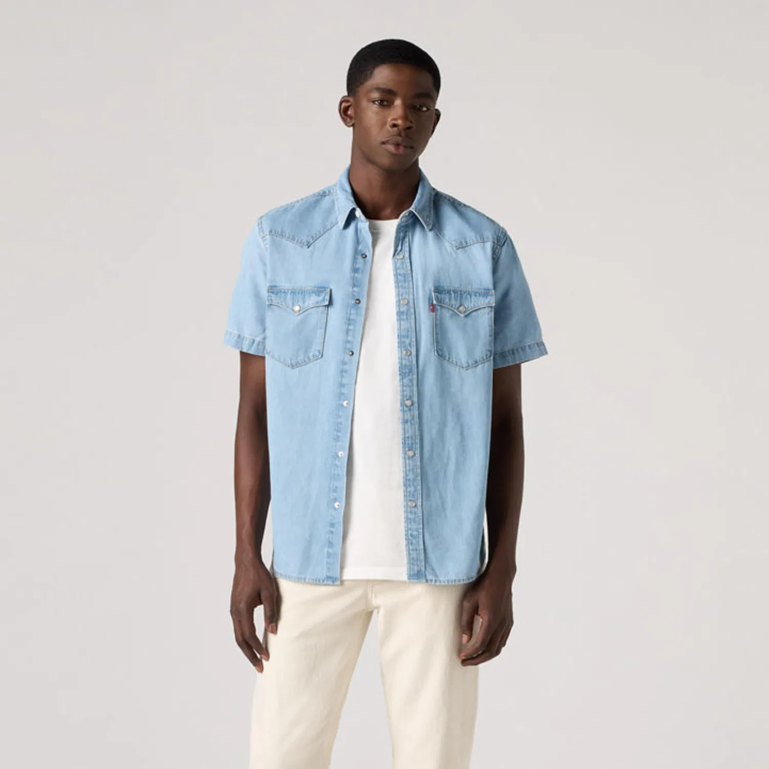 Мужская рубашка с длинным рукавом Classic Western Levi's, Franklin Stone Wash — фото 3