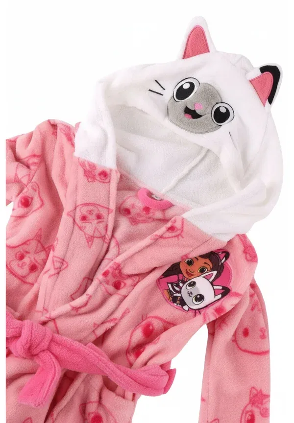 Халат Gabby's Dollhouse Dressing Gown Disney с аппликациями, розовый — фото 3