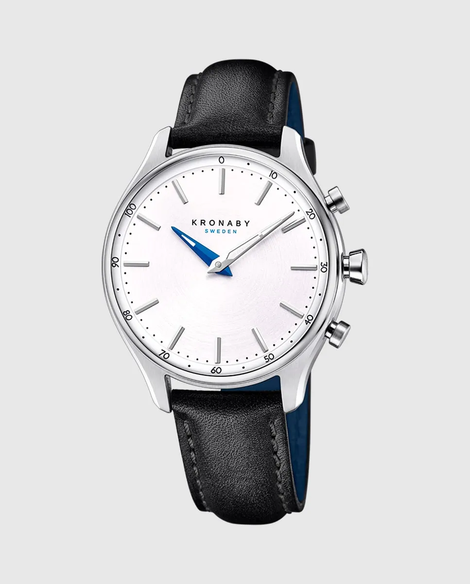 

S0657/1 Женские часы Sekel в черной коже Kronaby, черный