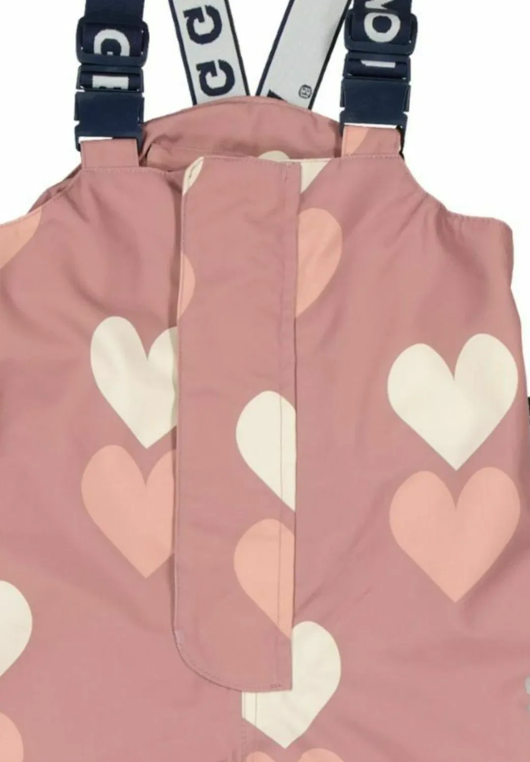 Комбинезон-Сарафана из хлопчатобумажной ткани Geggamoja, Old Pink Heart — фото 3