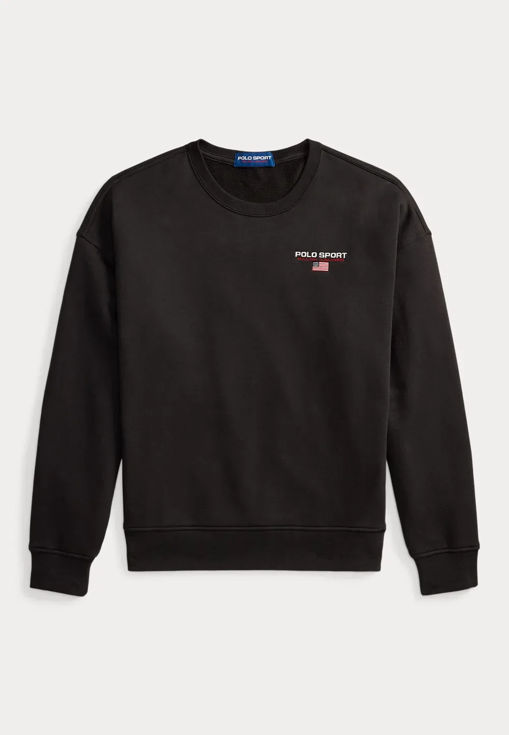Свободная спортивная толстовка-поло унисекс - толстовка Polo Ralph Lauren, Black Boot — фото 4