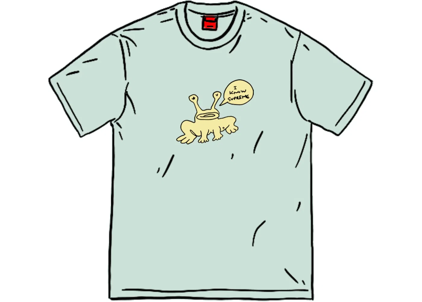 Мужская футболка с принтом Frog Tee Supreme, Light Teal