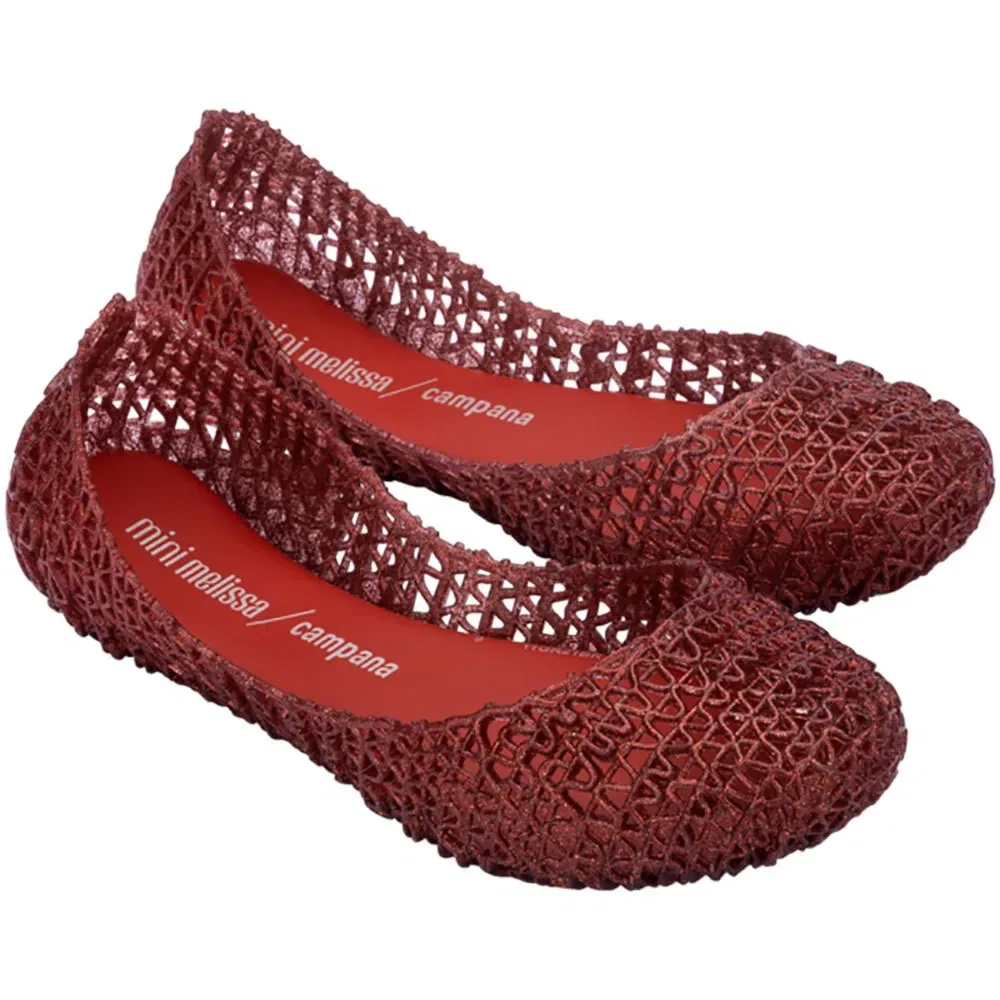 Балетки Melissa Mini Campana Papel Melissa, розовый — фото 3