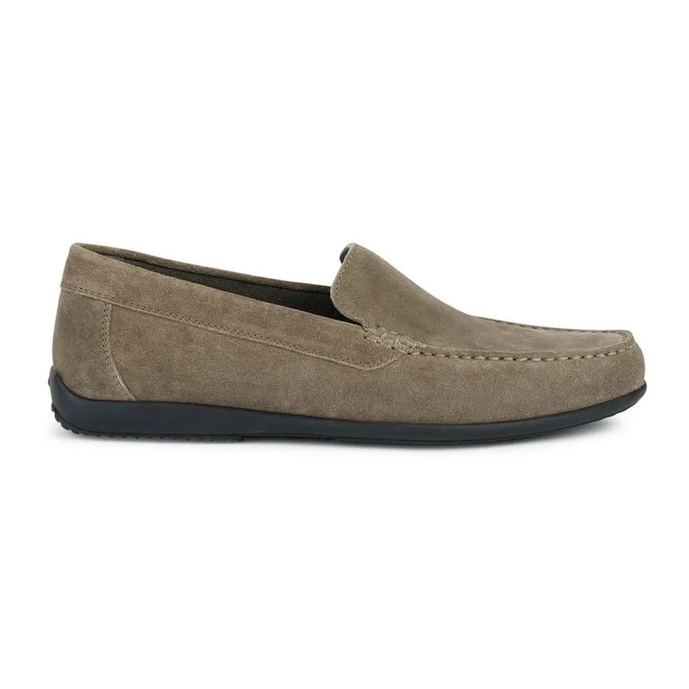 Детские мокасины для мальчиков с круглым носком U Ascanio B Geox, Taupe Grey