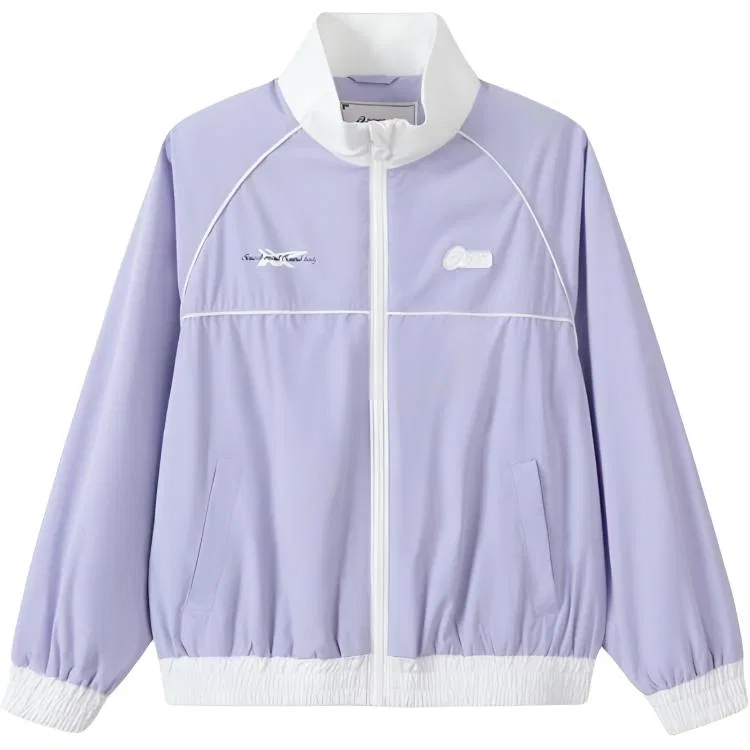 Детский топ для девочек с воротником-стойкой ASICS, Purple
