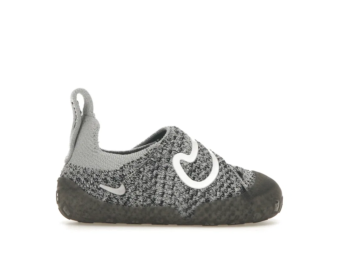 Детские кроссовки с верхом Flyknit Nike Swoosh 1 Nike, Black/Wolf Grey/White