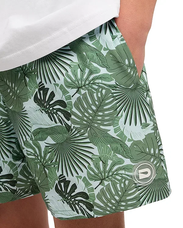 Детские плавки для мальчиков с принтом Jungle Palms The Drip Shop, зеленый — фото 3