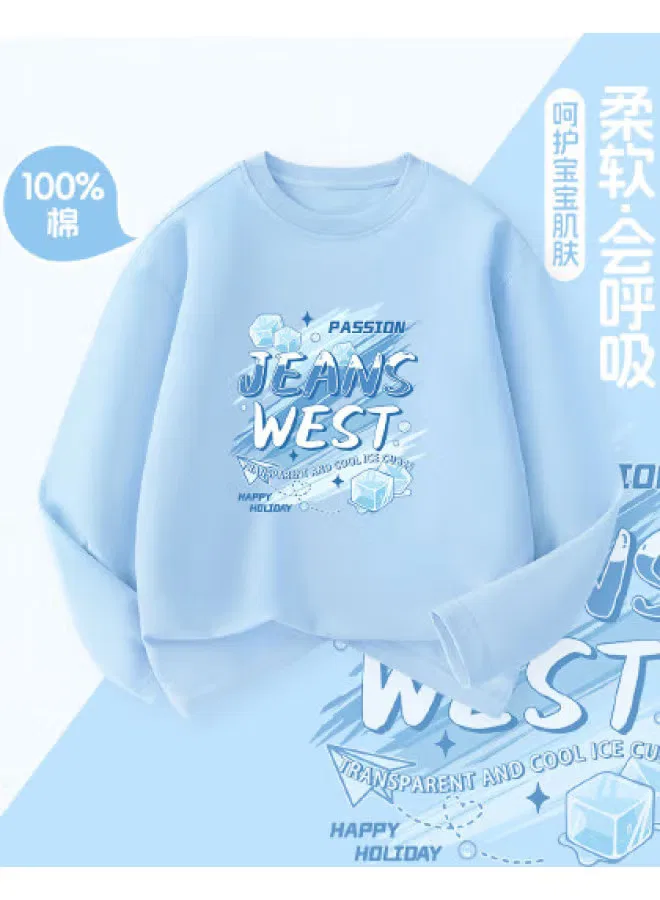 Лонгслив с принтом букв для мальчиков Jeanswest, синий